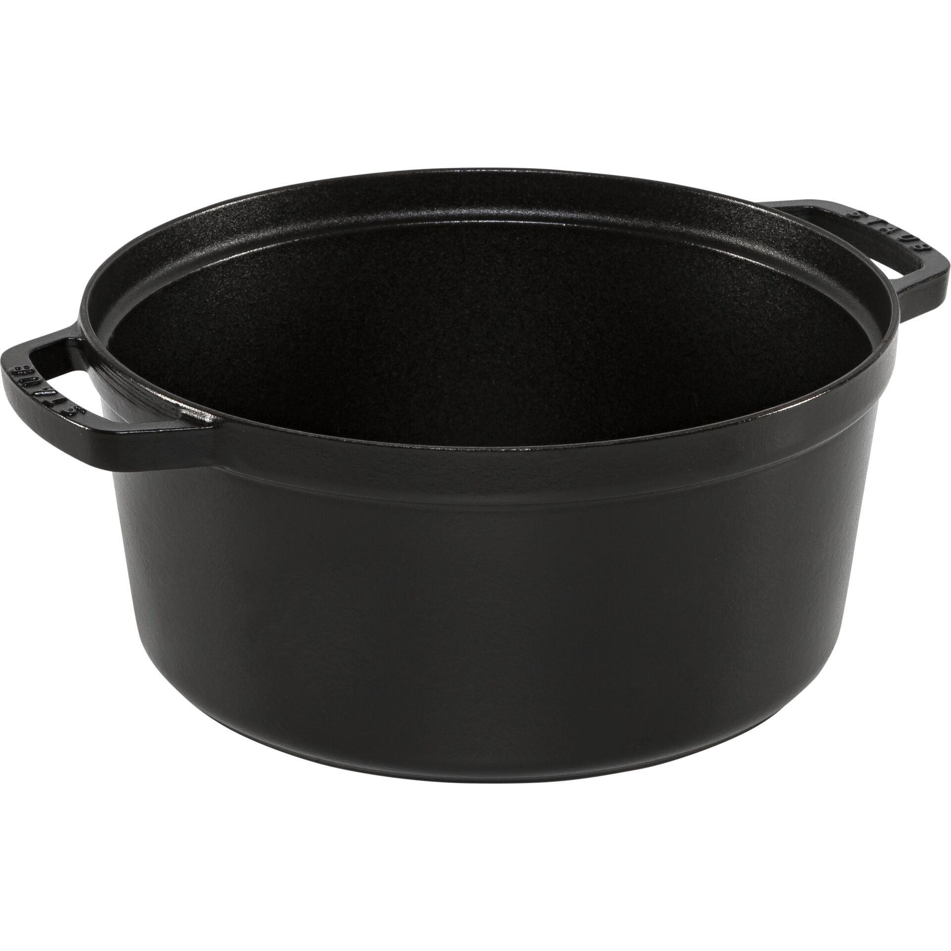 Staub La Cocotte 28cm round, Black, Cast Iron