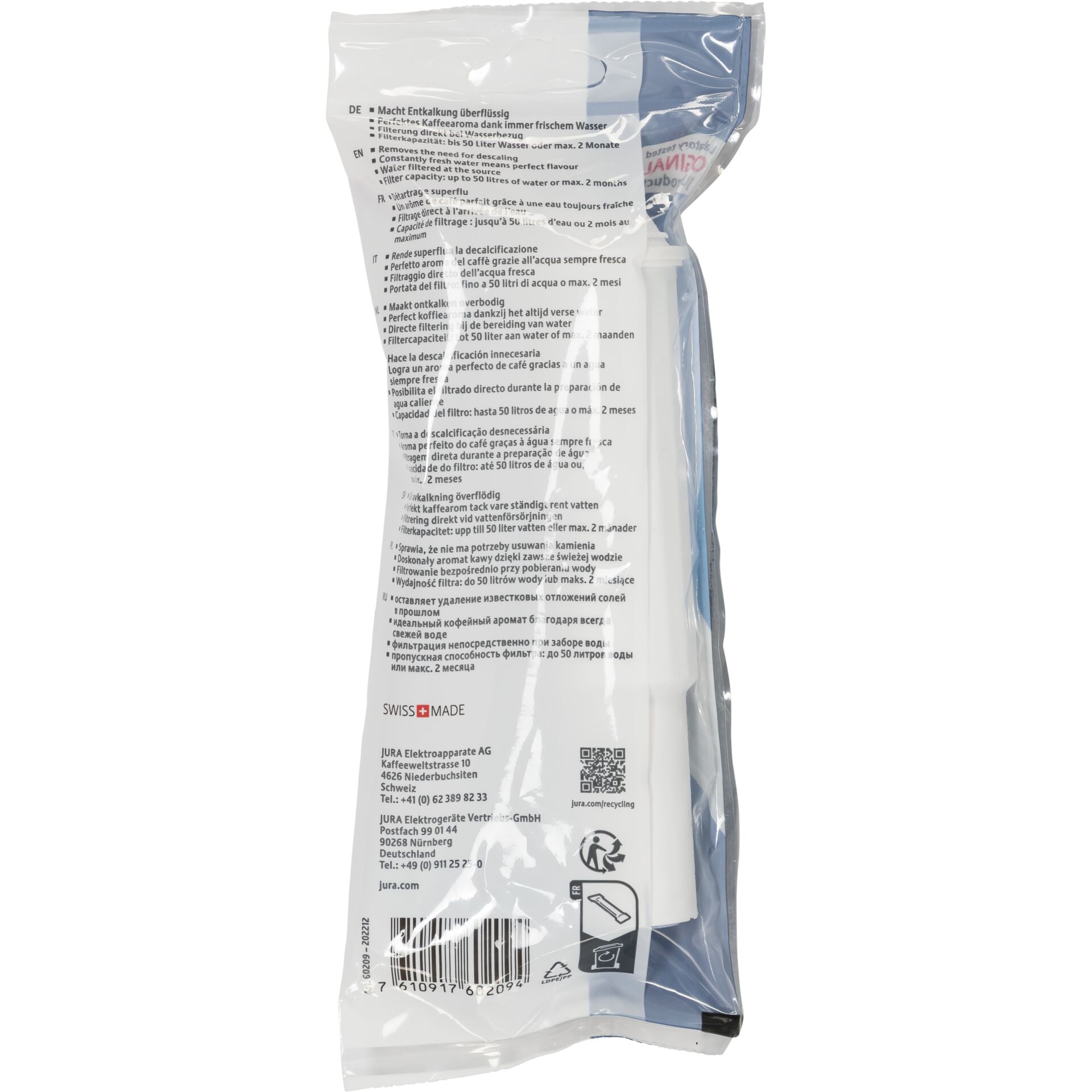 JURA CLARIS White Filter cartridge