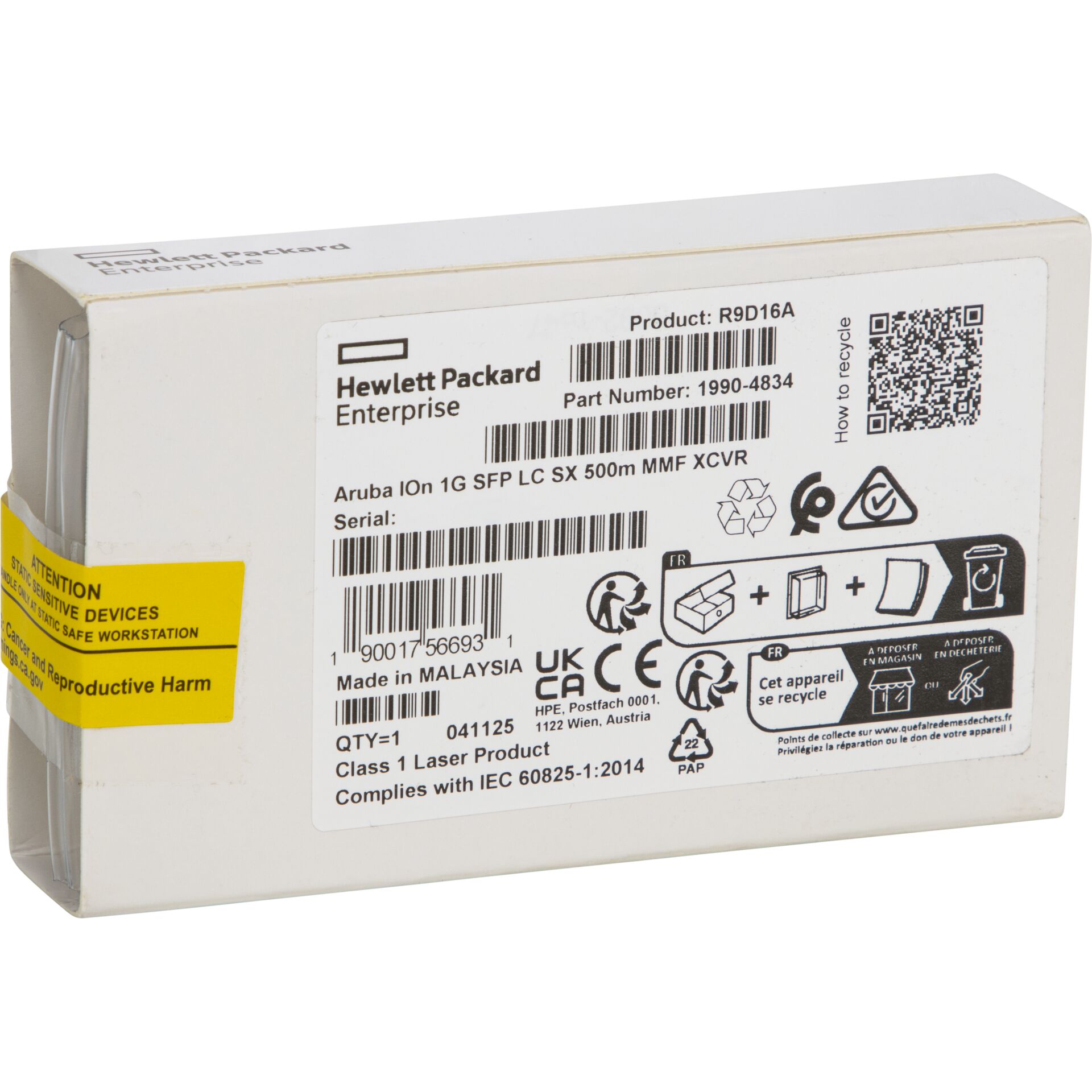 HPE Networking Instant On 1G SFP LC SX 500m OM2 MMF Tr.