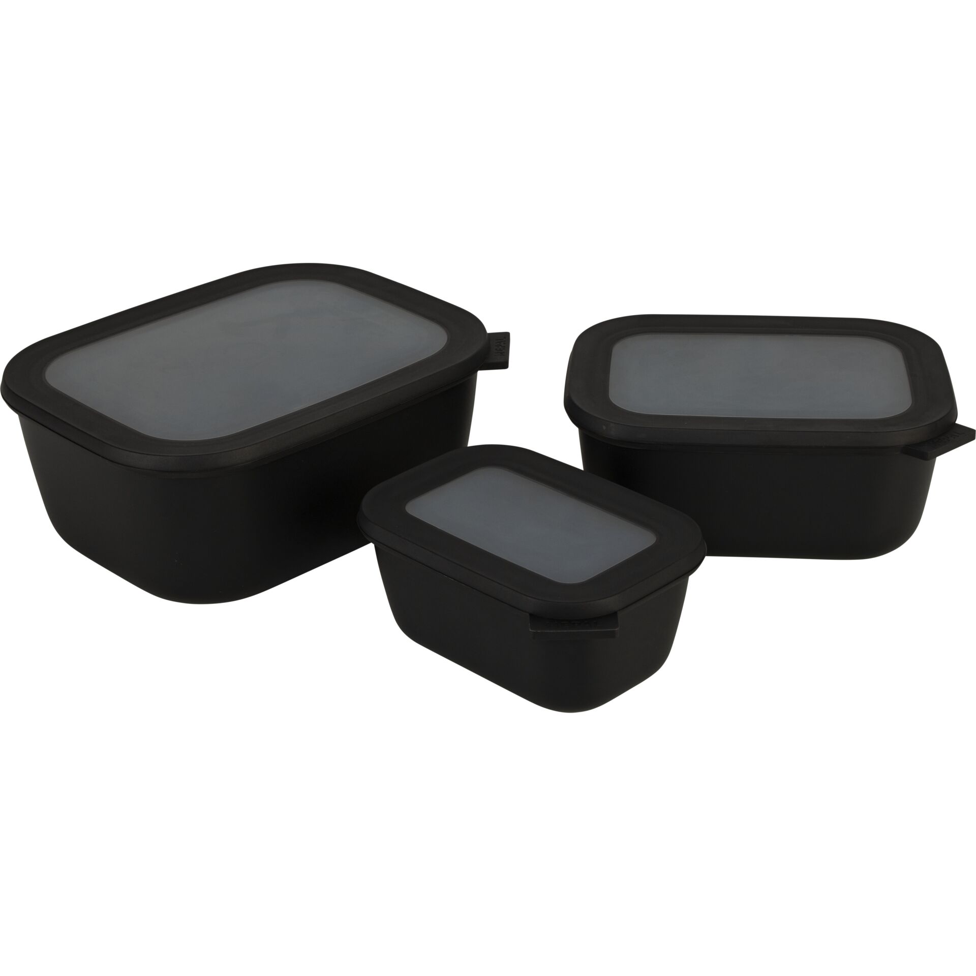 Mepal Cirqula Multi-Bowl Set 3-pcs, nordic black
