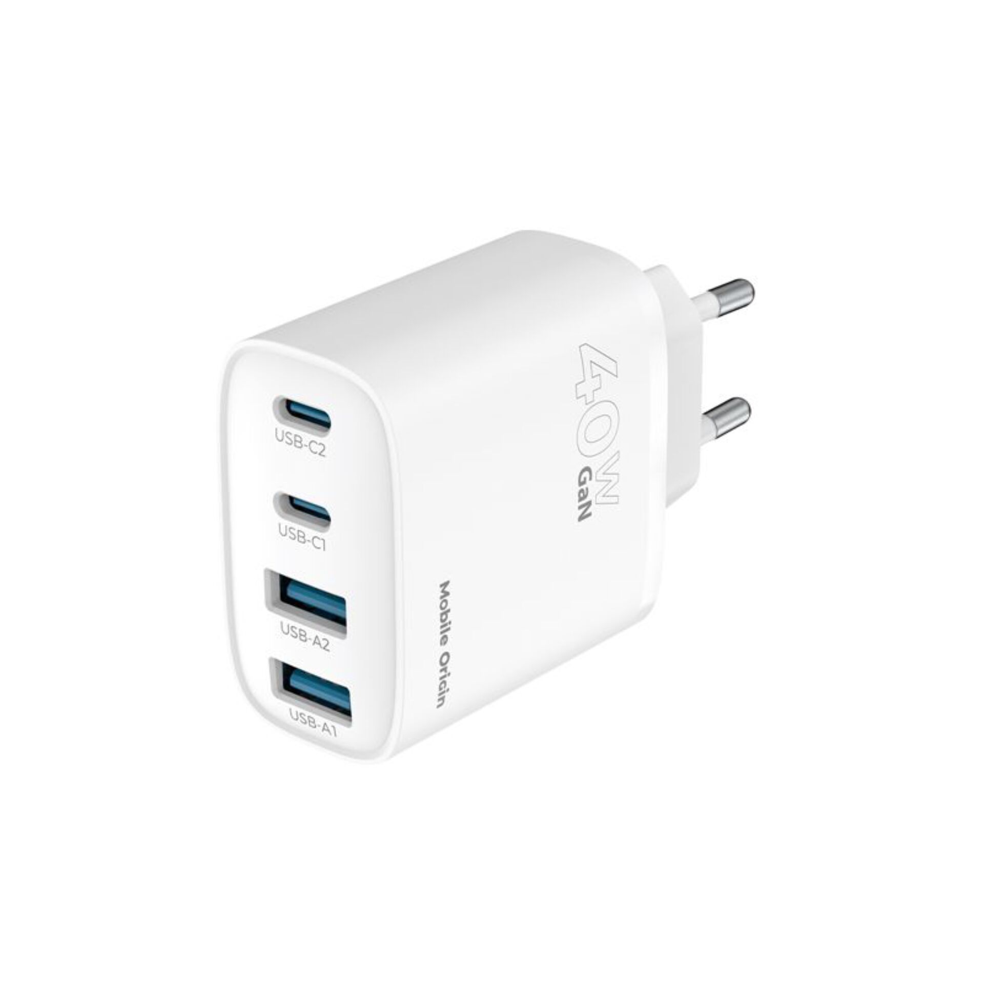 Mobile Origin 40W GaN Charger PW22 2x USB-C + 2x USB-A