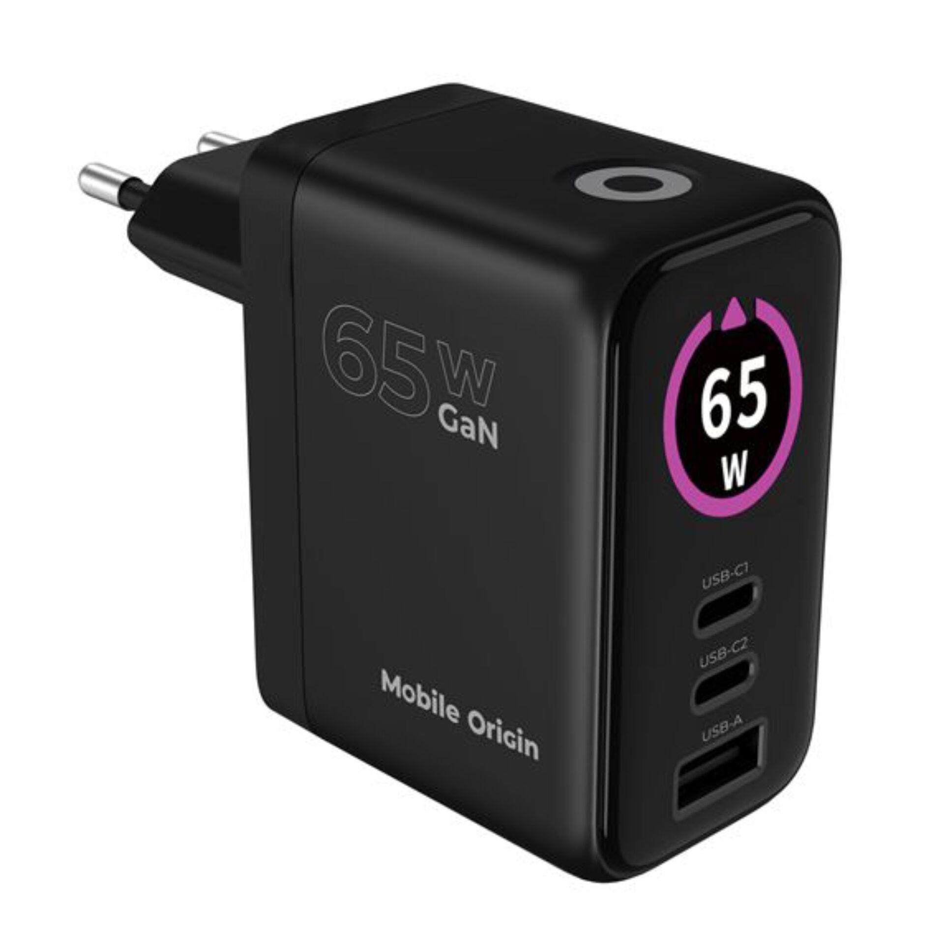 Mobile Origin 65W GaN Charger PW20 2x USB-C + USB-A