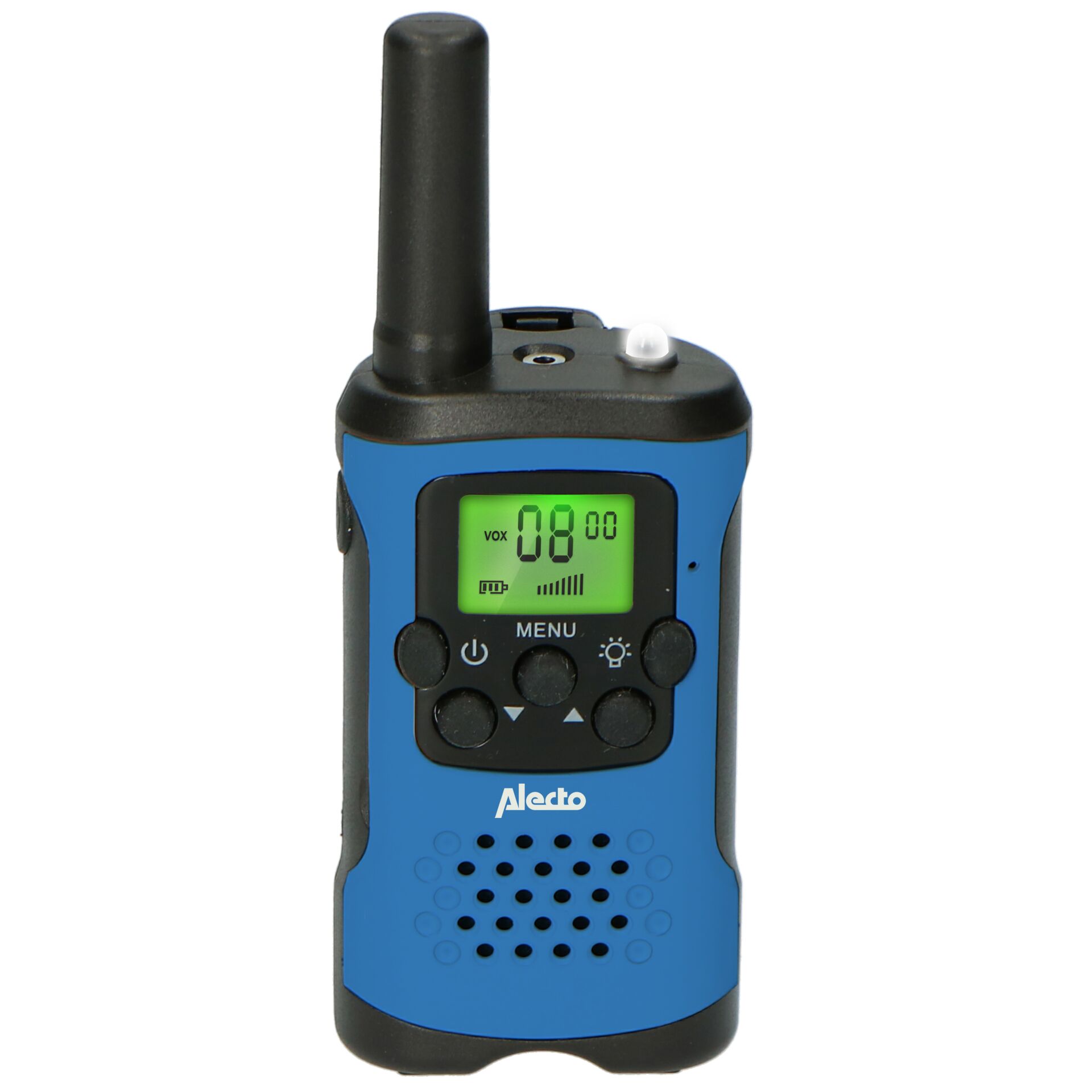Alecto Walkie Talkie 2er Set für Kinder, 7 km Reichw., blau/schw.