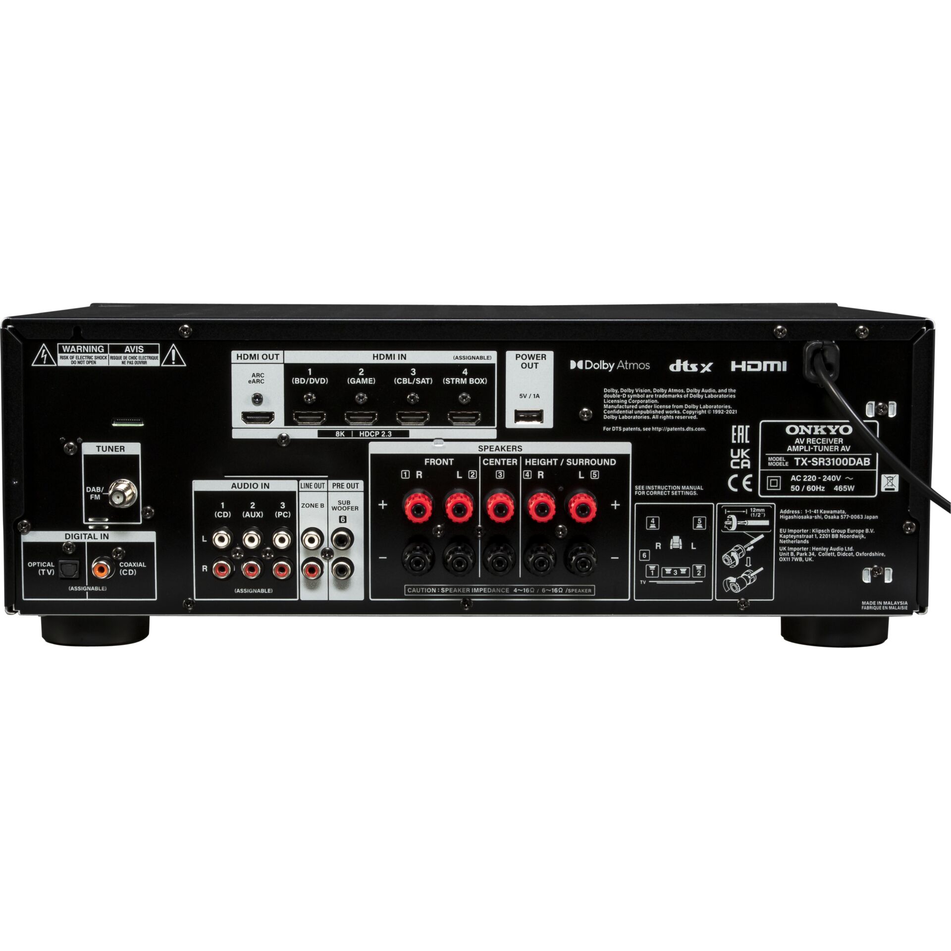 Onkyo TX-SR3100DABB black