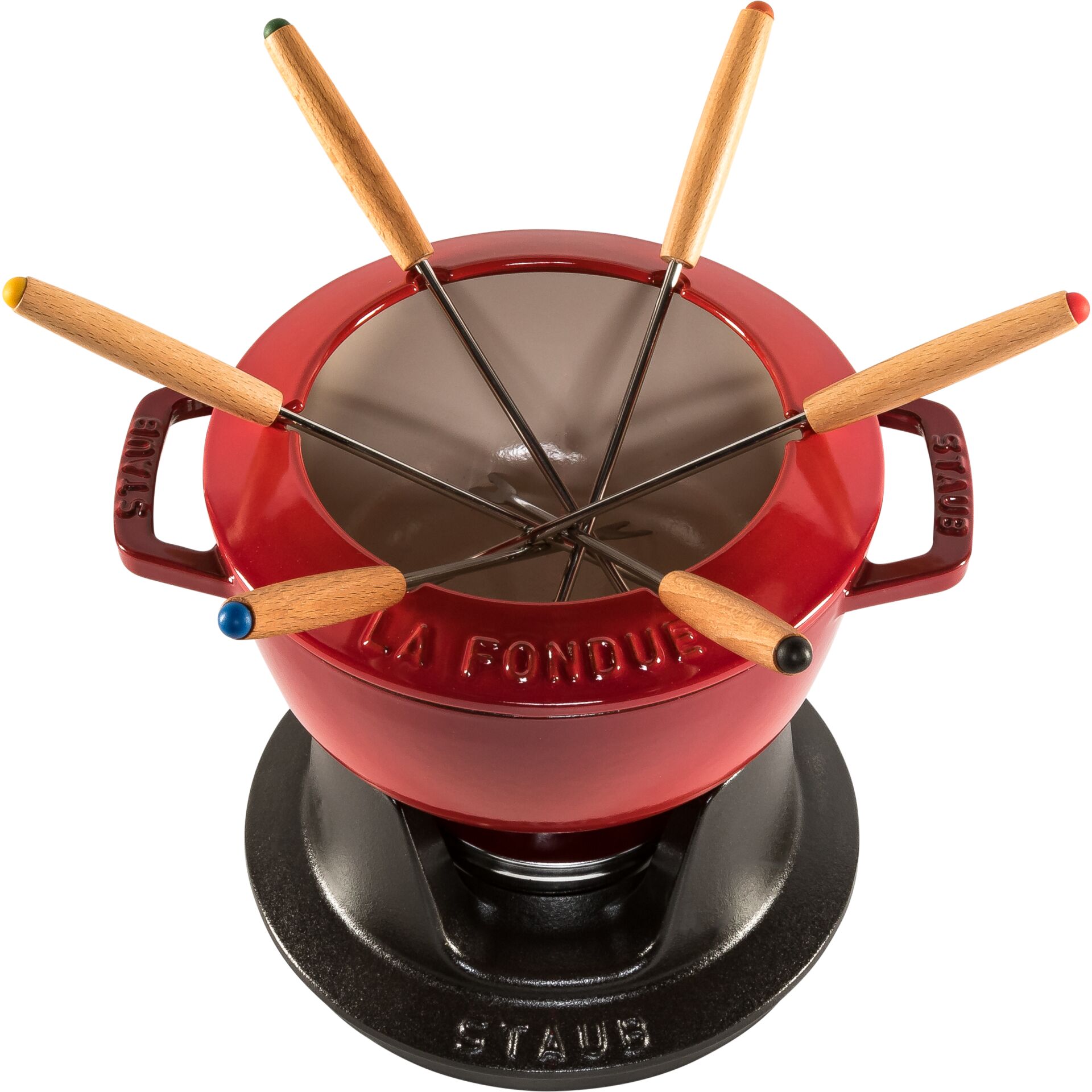 Staub La Fondue 18cm Cherry Red, Cast Iron