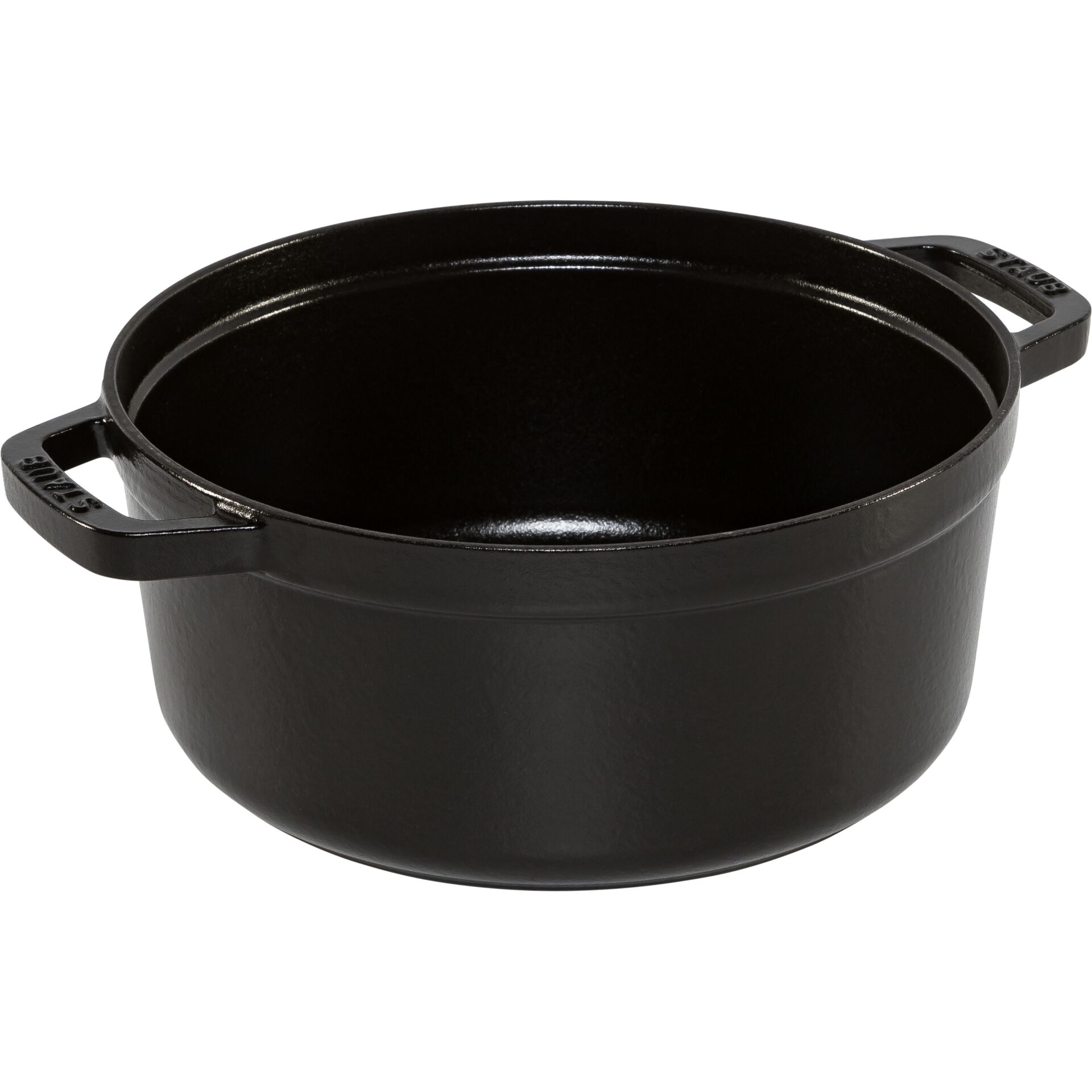 Staub La Cocotte Buster & Punch 24 cm round, Black, Cast Iron
