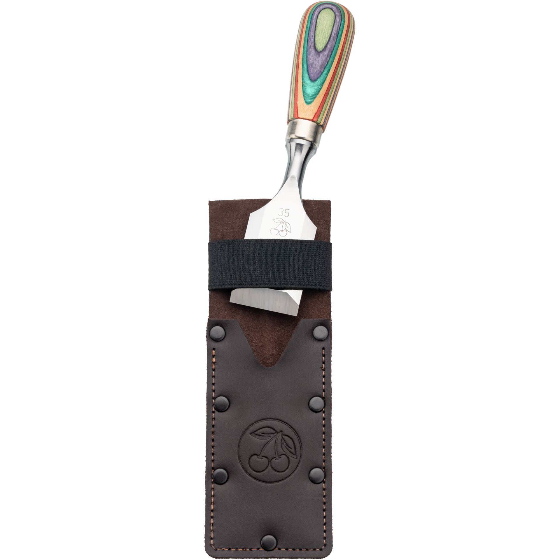 Kirschen W.I.N.A.C. Short chisel in leather holster, 35 mm