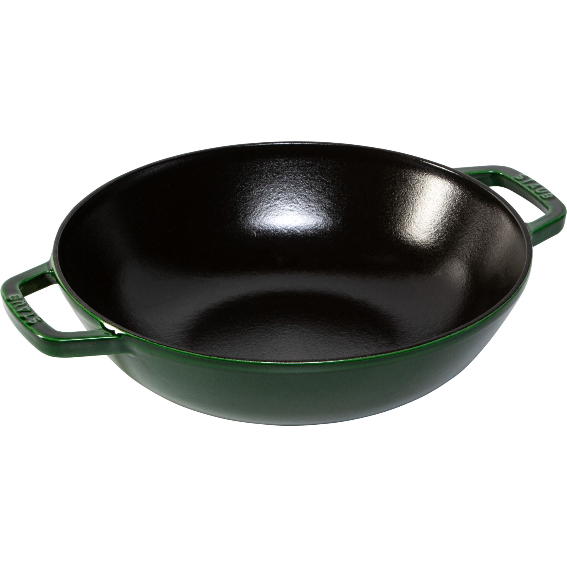 Staub Wok 30 cm with lid Cast Iron, basil-green