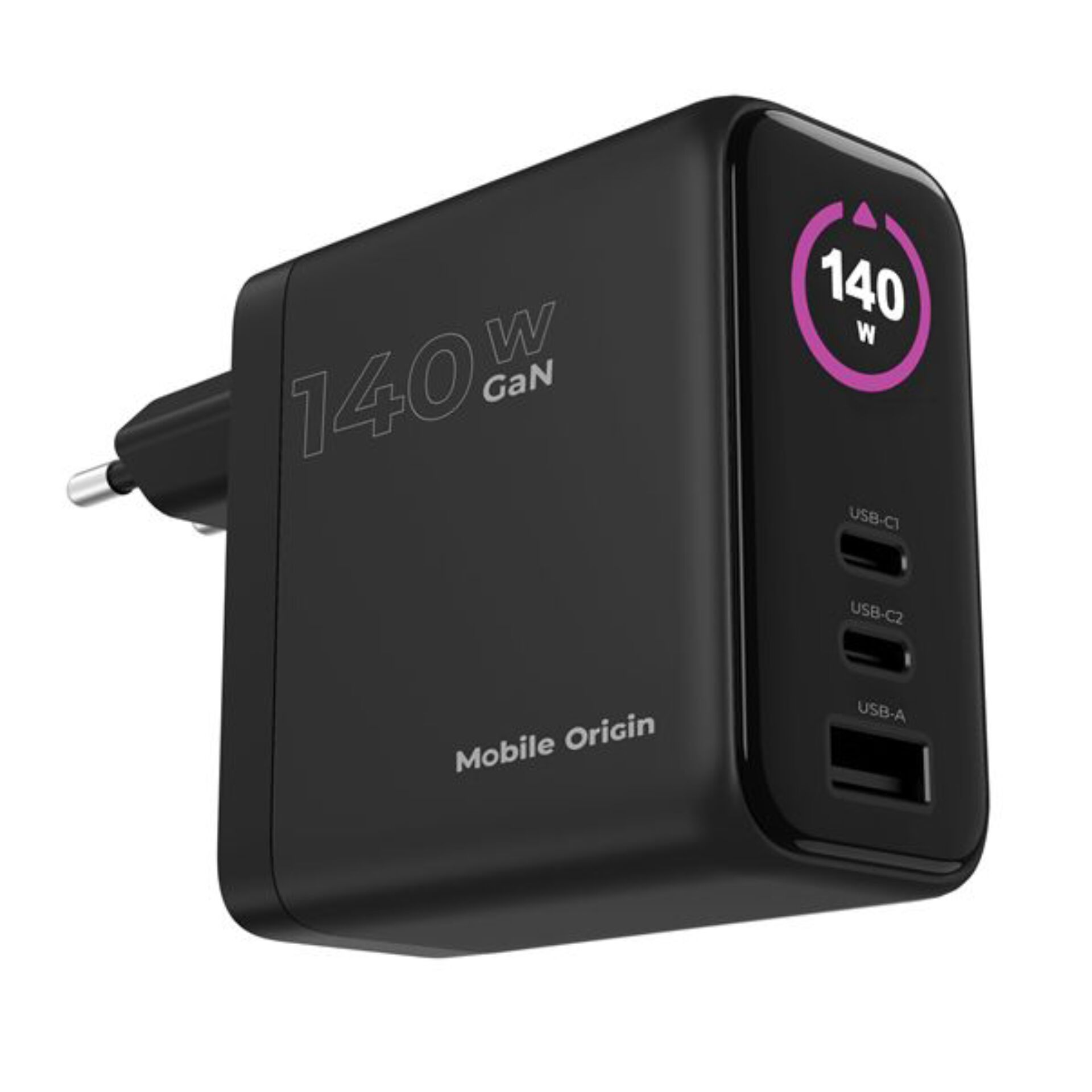 Mobile Origin 140W GaN Charger PW21 2x USB-C + 2x USB-A