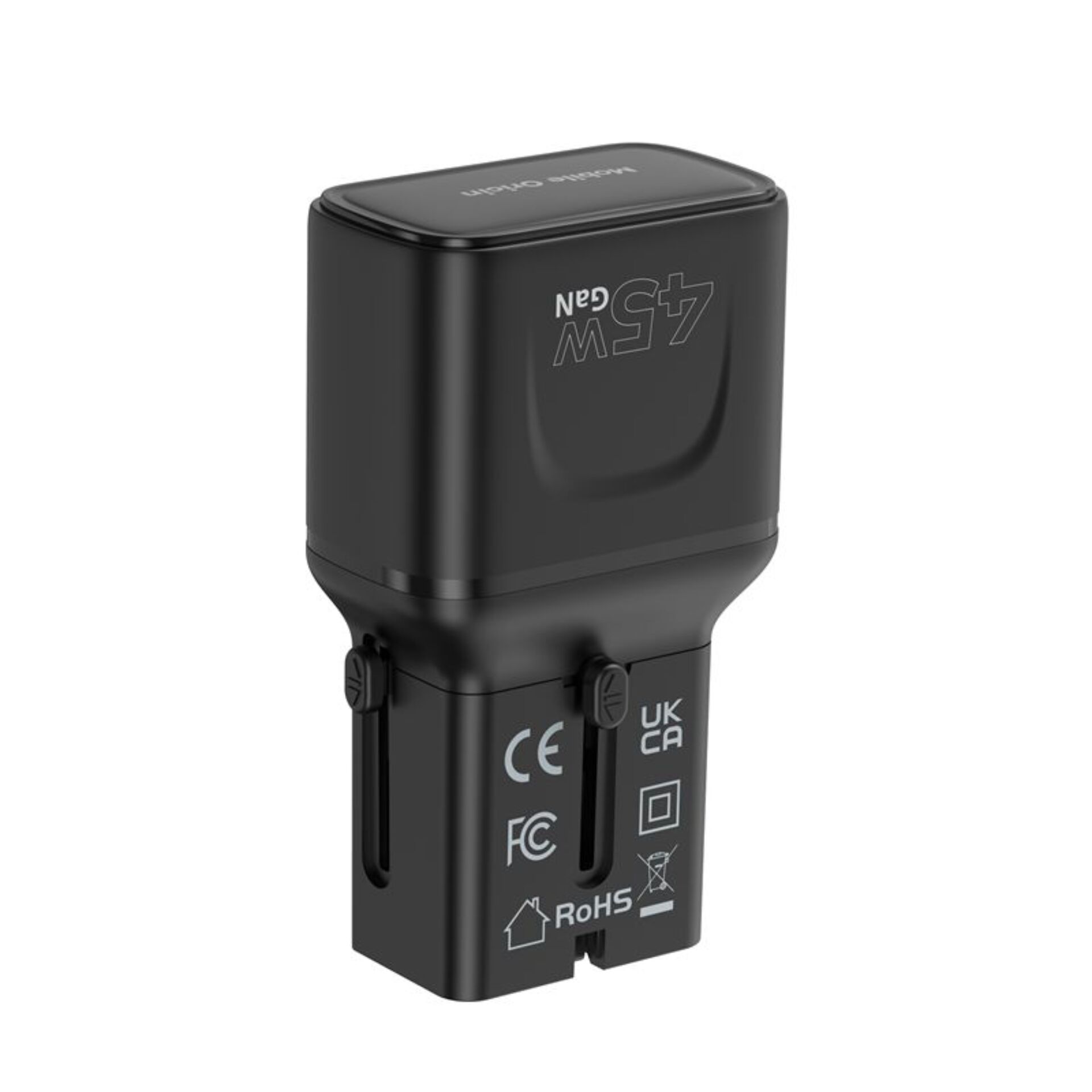 Mobile Origin 45W Travel Adapter EU/US/UK/AU PW26, black