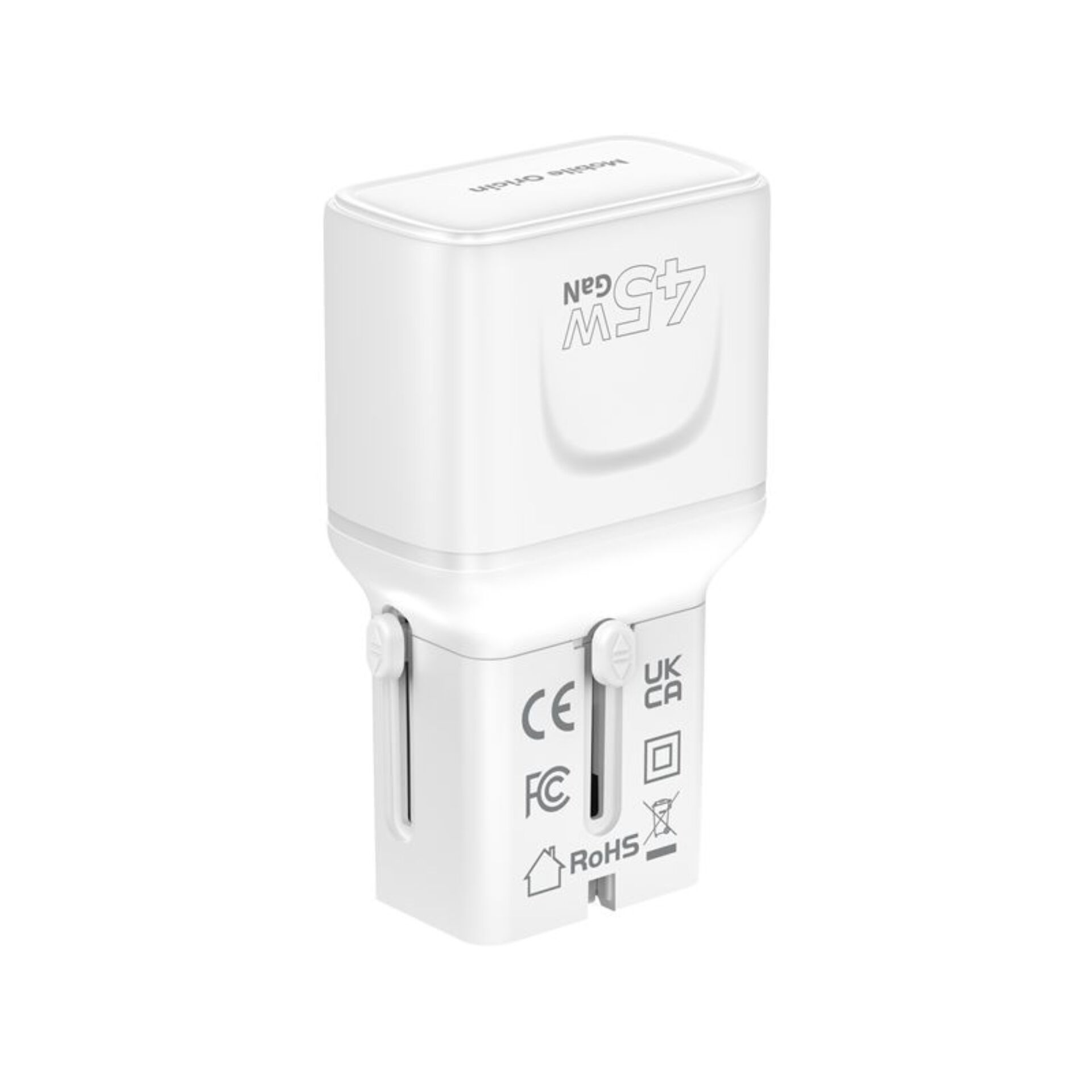 Mobile Origin 45W Travel Adapter EU/US/UK/AU PW26, white
