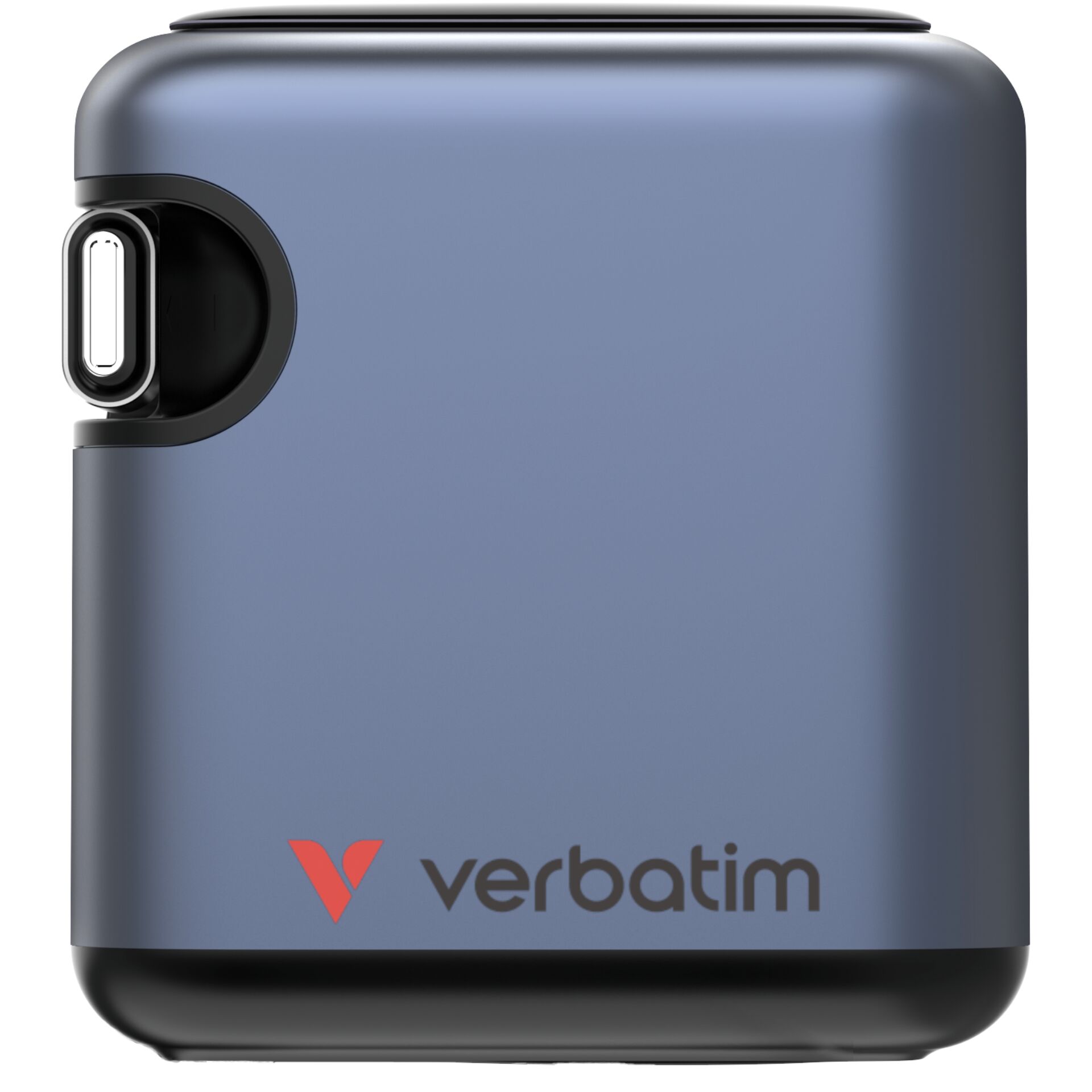 Verbatim Mini GaN Charger 70W einziehbares Kabel+Display 32059