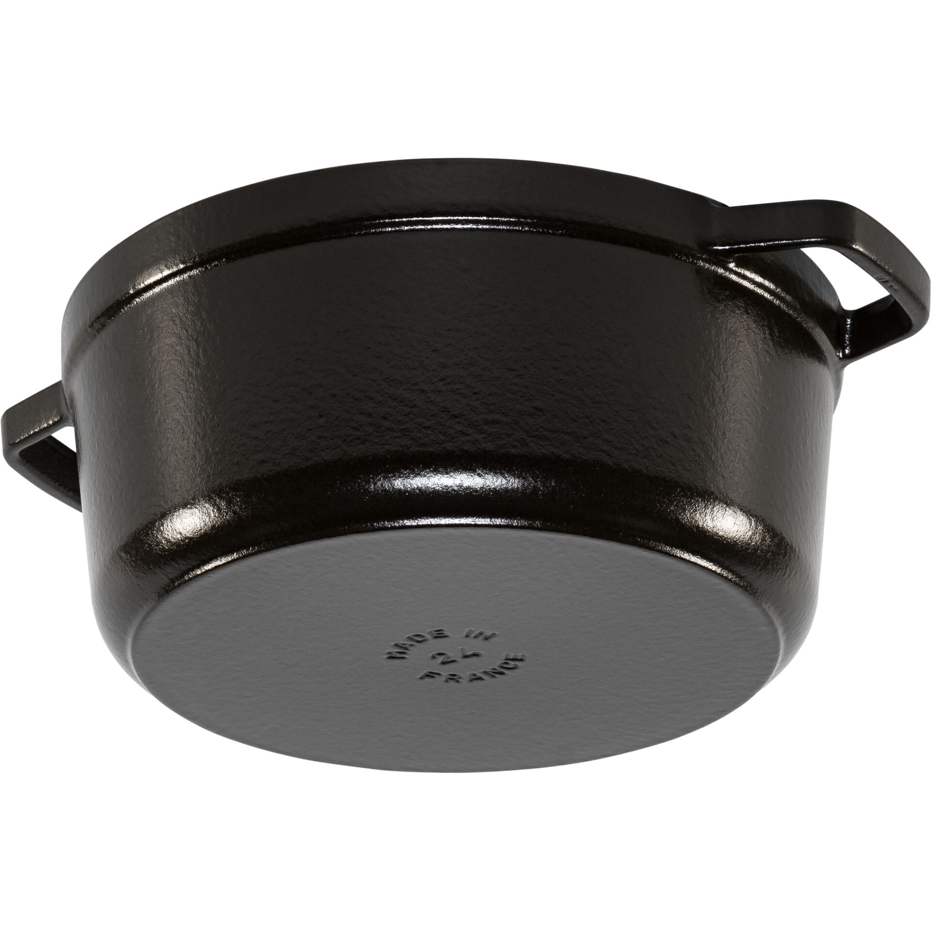 Staub La Cocotte Buster & Punch 24 cm round, Black, Cast Iron