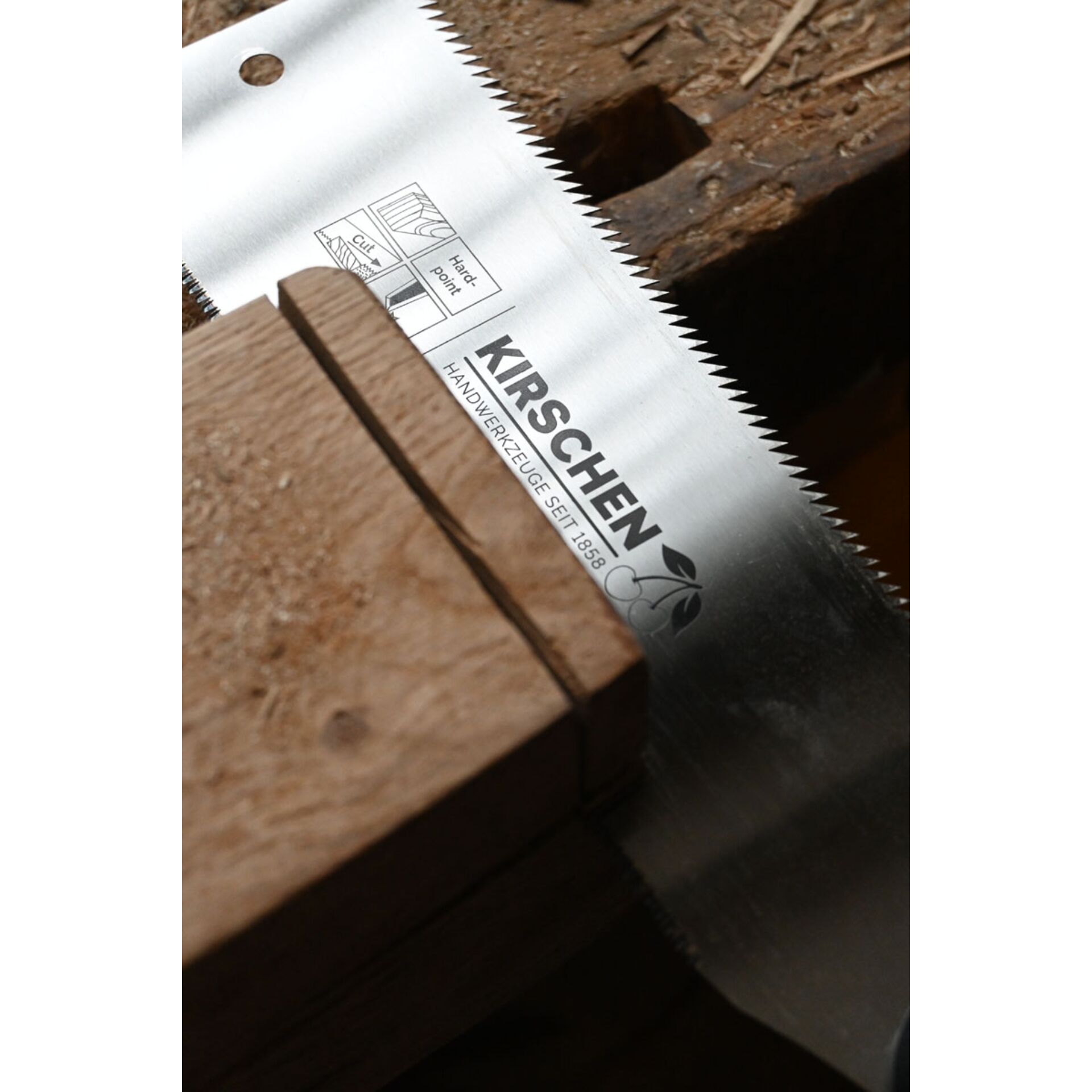 Kirschen Fine cut saw with cork handle, 240 mm RYOBA