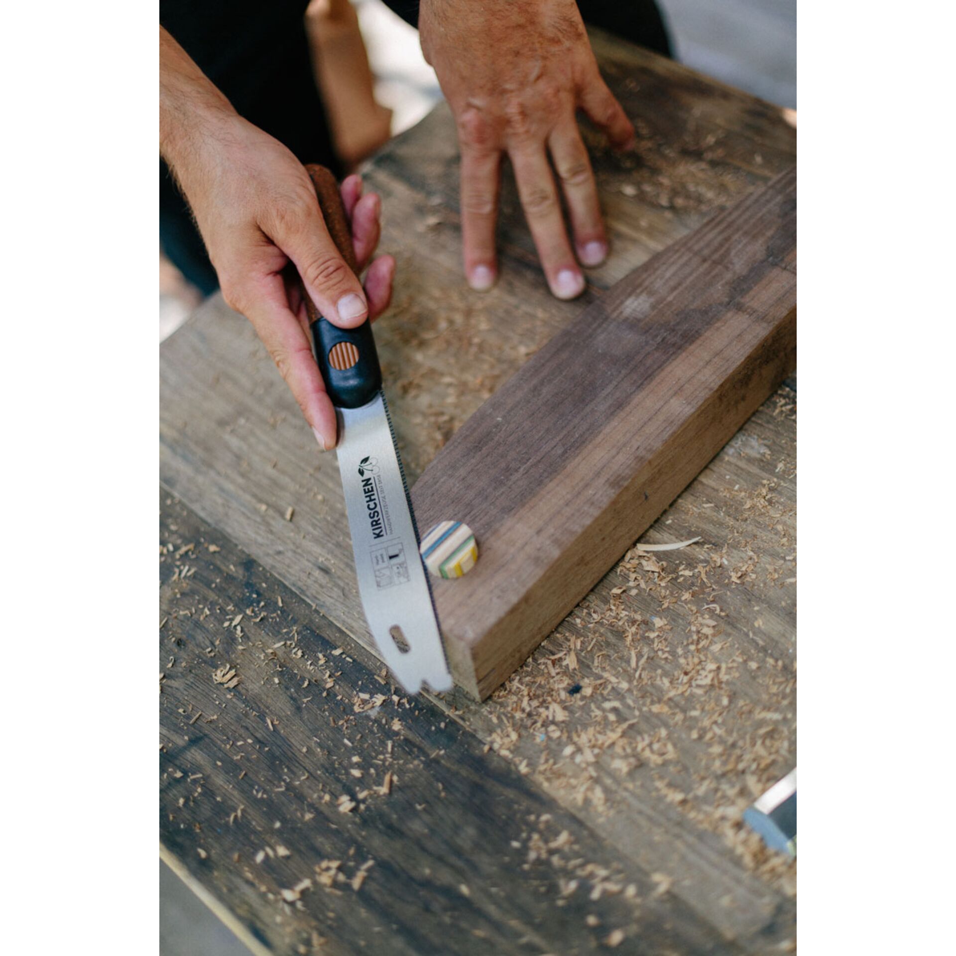 Kirschen Mini-fine-cut saw with cork handle 185 mm