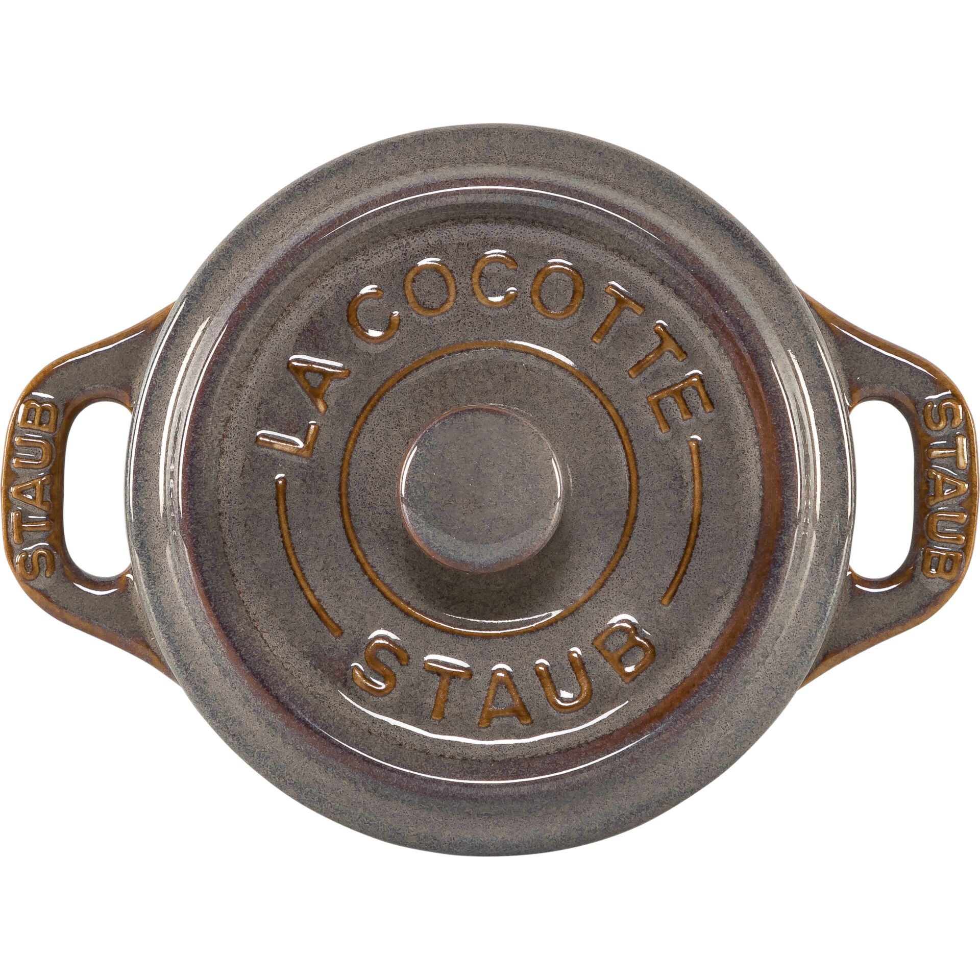 Staub Mini Cocotte Set 4-pc. round, Ceramic, Antique Gray