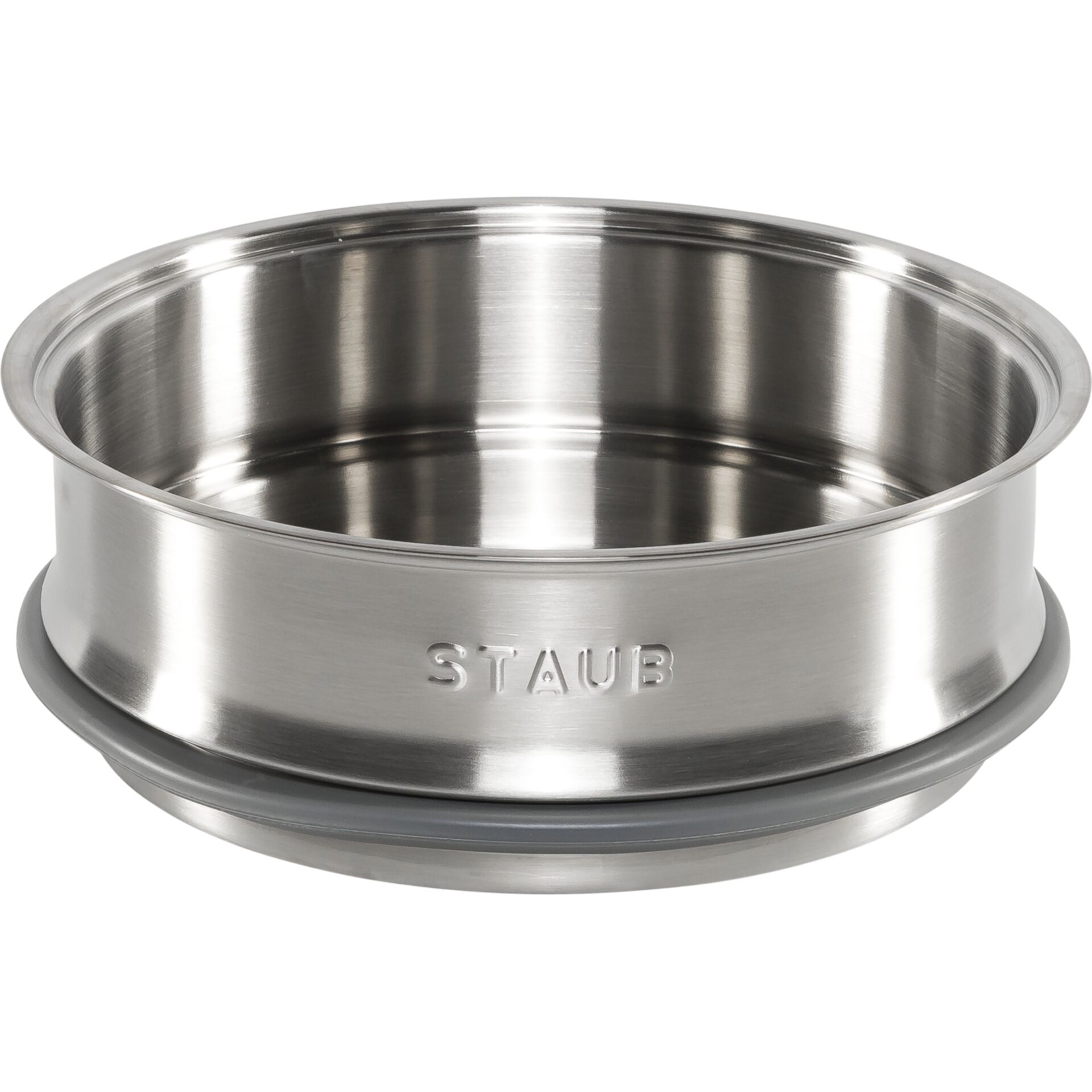Staub La Cocotte 24cm round, with Steamer Insert, Graphite