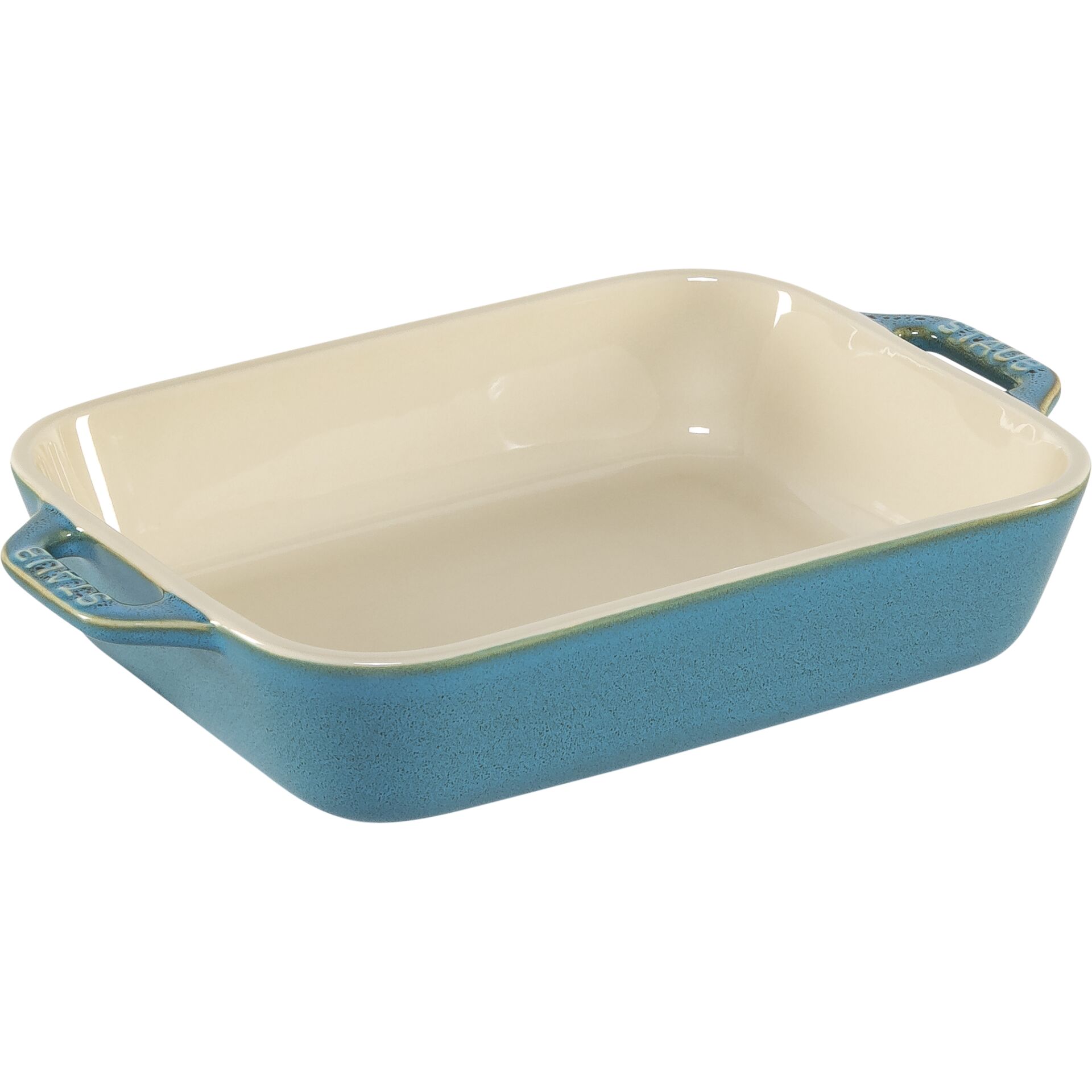 Staub 3-Piece Rectangular Ceramic Bakeware Set, Turquoise