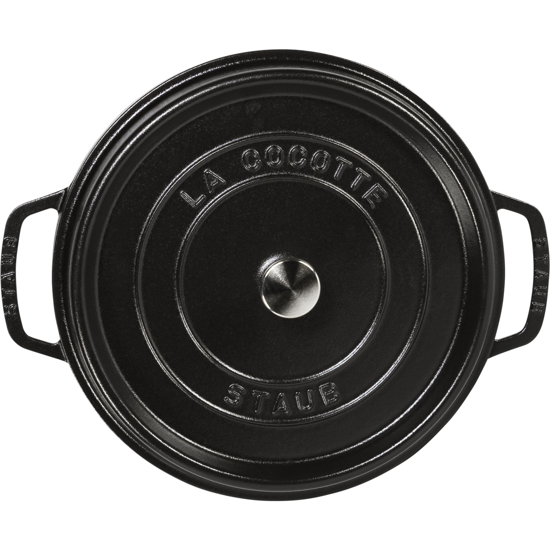 Staub La Cocotte 28cm round, Black, Cast Iron