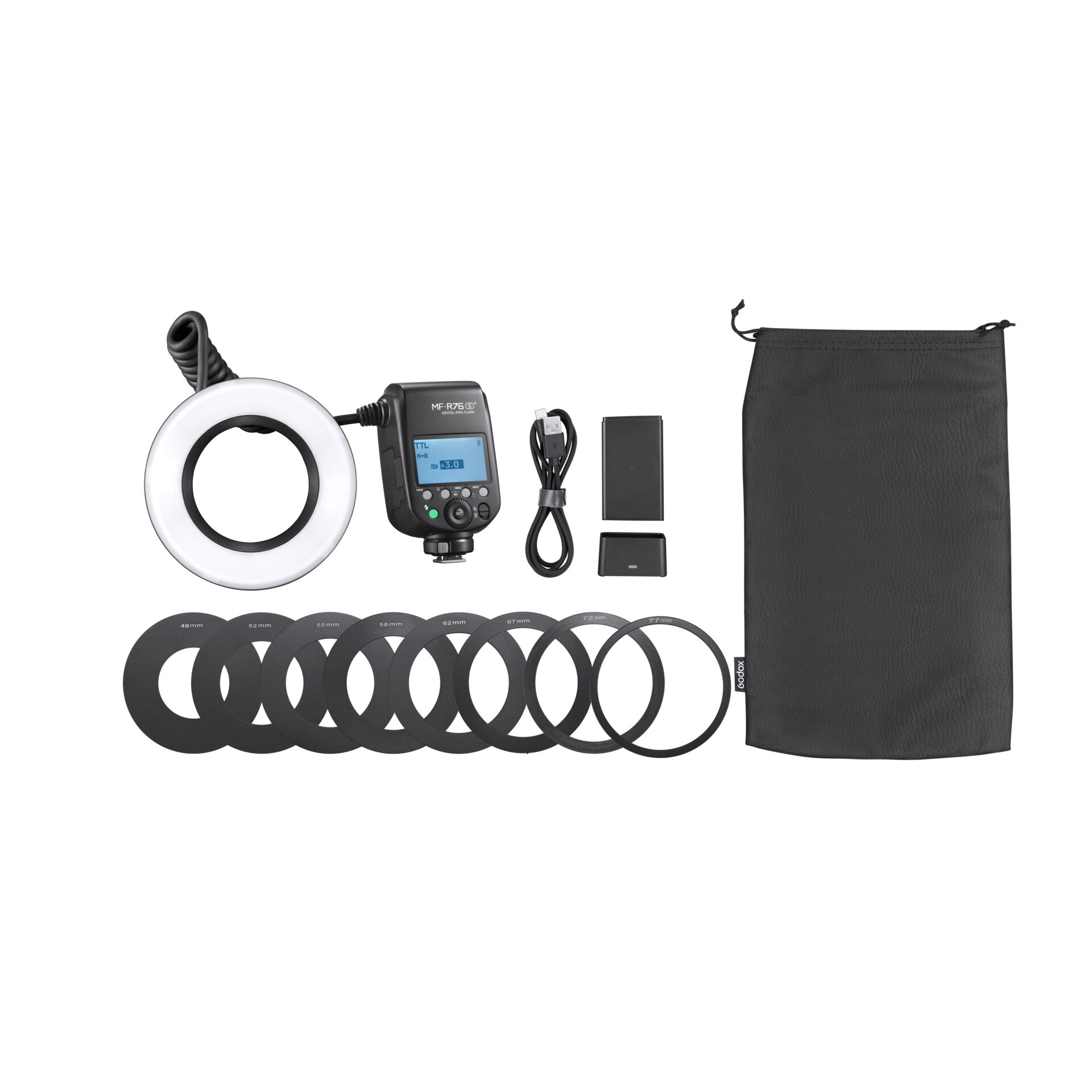 Godox MF-R76S+ Macro Ring Flash Dental for Sony