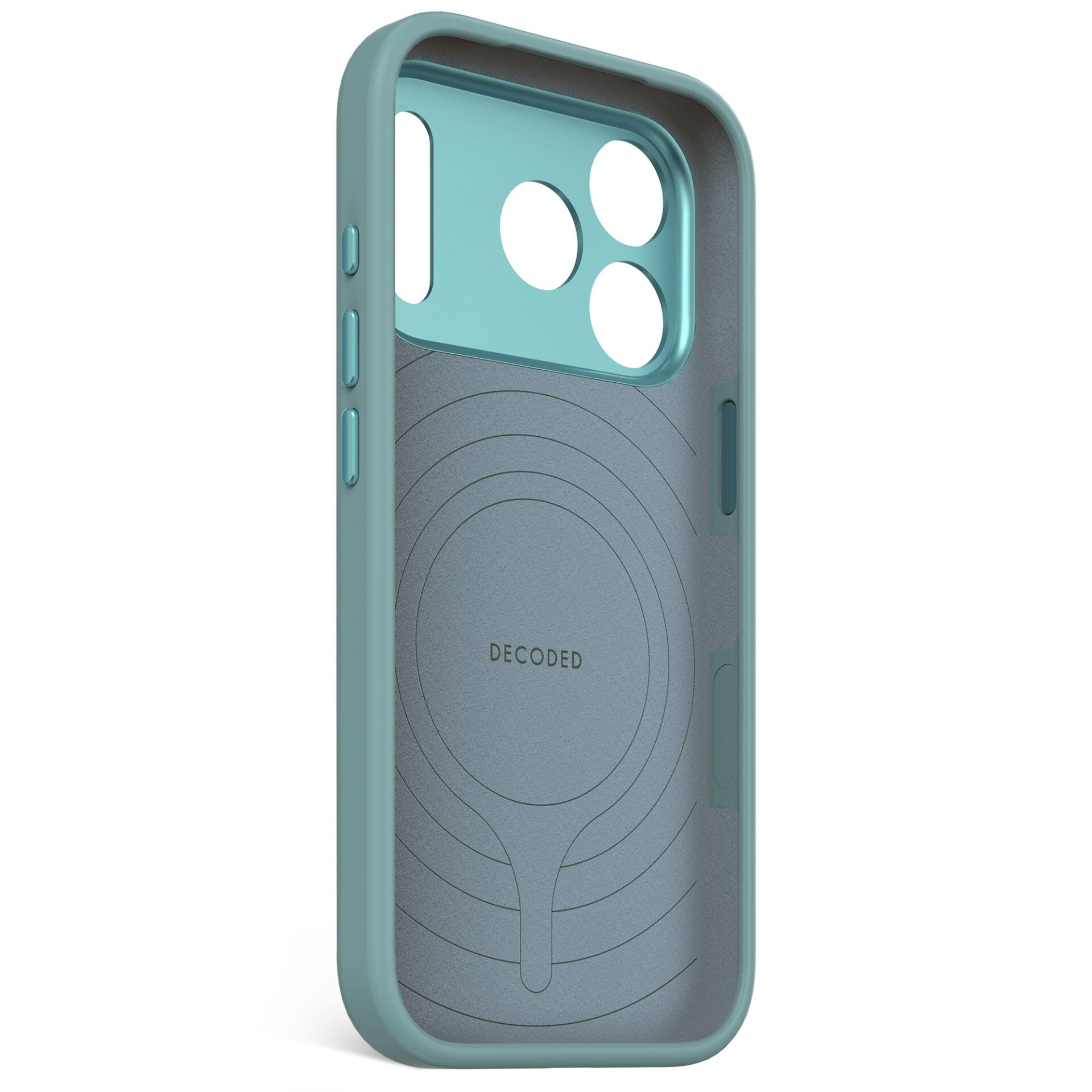 Decoded AntiMicrobial Silicone Backcover iP 17 Pro Retro Blue