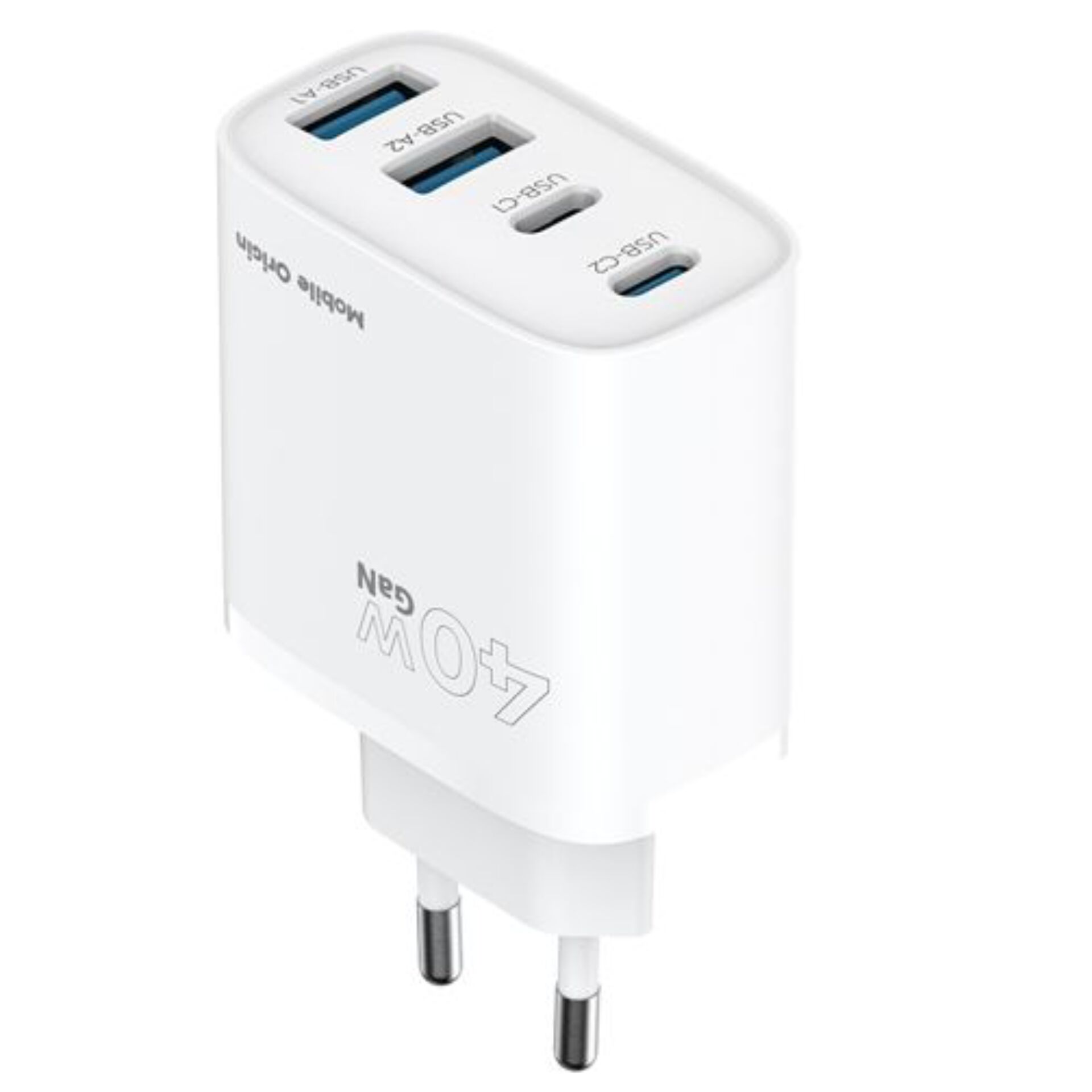 Mobile Origin 40W GaN Charger PW22 2x USB-C + 2x USB-A