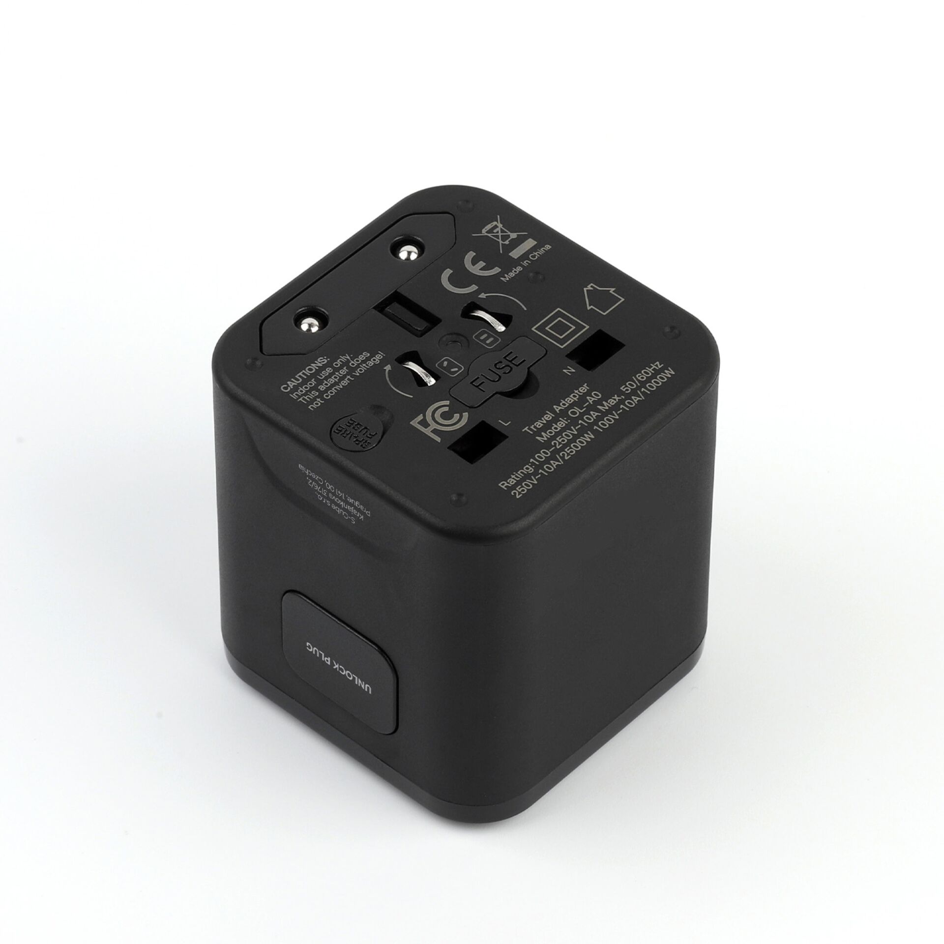 Mobile Origin Travel Adapter PW30 EU/UK/US/AUS, black