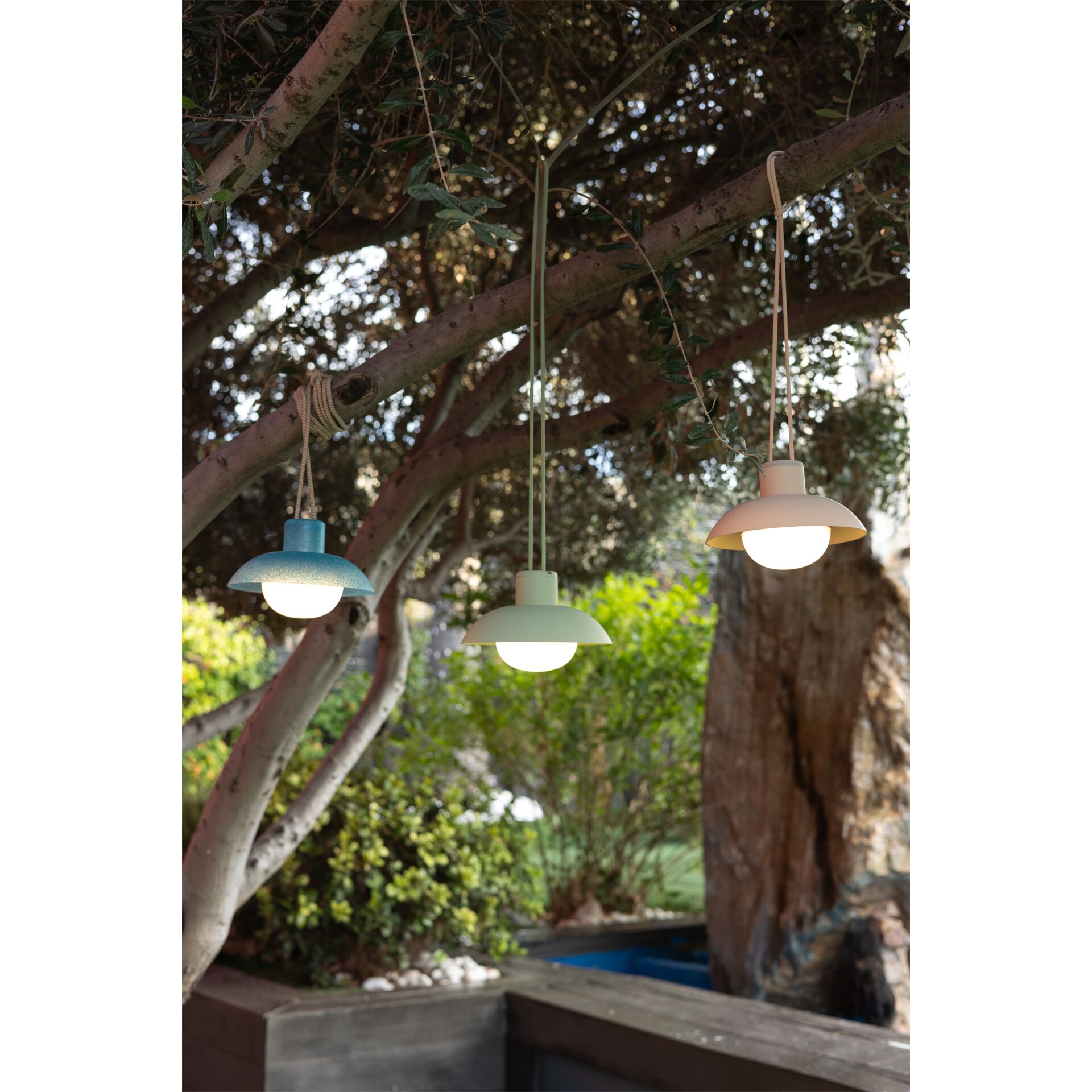 New Garden SYROS BATTERY Kabellose Hängeleuchte, beige