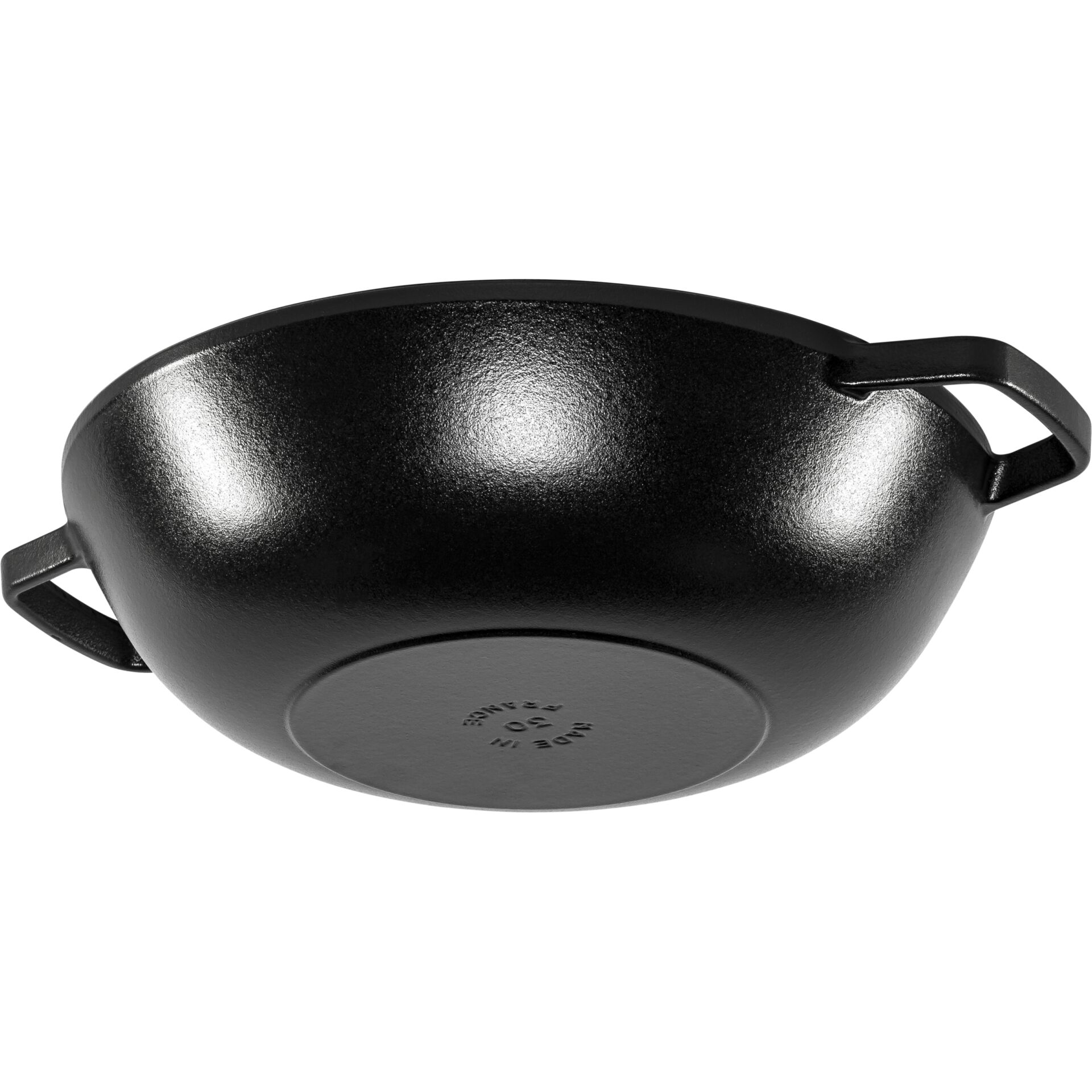 Staub Wok 30 cm with Lid Cast Iron, black
