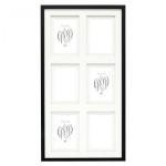 Deknudt S65KK2 black 6x10x15 Wood Gallery double Passepartout