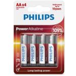 1x4 Philips Power Alkaline AA battery