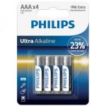 1x4 Philips Ultra Alkaline AAA battery