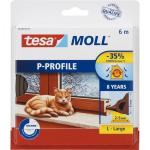 Tesa Window Seal 6m x 9mm P-Profile brown 05390