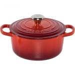 Le Creuset Signature Cast Iron Round Casserole 18 cm red