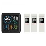 KIENZLE Home Weather Station w. 3 Radio-Controlled Sensors
