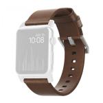 Nomad Strap Modern Lthr. Brown Connect. Silver 46/49mm