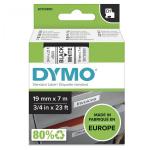 Dymo D1 19mm Black/White labels 45803