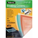 Fellowes Binding Covers A4 Clear PVC   200 Mikron