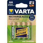 10x4 Varta RECHARGE ACCU Recycled 2100 mAH AA Mignon NiMH