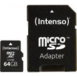 Intenso microSDXC           64GB C10 with Adapter