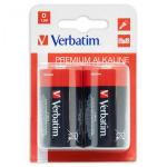 1x2 Verbatim Alkaline battery Mono D LR 20               49923