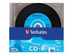 1x10 Verbatim CD-R 80 / 700MB 52x Speed, Vinyl Surface, Slim