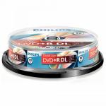 1x10 Philips DVD+R 8,5GB DL 8x SP