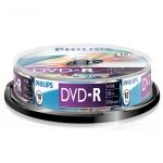 1x10 Philips DVD-R 4,7GB 16x SP