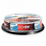 1x10 Philips DVD+RW 4,7GB 4x SP
