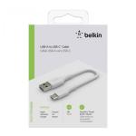 Belkin USB-C/USB-A Cable 15cm PVC, white CAB001bt0MWH