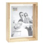 Deknudt S68SH1 15x20 glass frame w. wood edge nature
