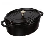 Staub Oval Cocotte, 29cm Black, Cast Iron