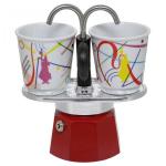 Bialetti MINI EXPRESS Set Kandinsky colour assorted