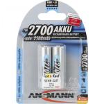 1x2 Ansmann rech. battery 2700 Mignon AA 2500 mAh